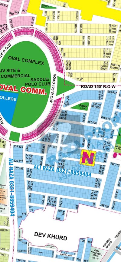 1-kanal Near to Oval complex Carpeted Road Near to possession, Owner needy