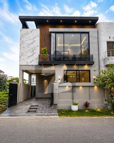 5 Marla Brand New Ultra Modern Design House For Sale In DHA 9 Town Top Location Near Park