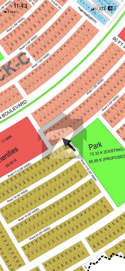 مارگلہ آرچرڈ اسلام آباد میں 1 کنال رہائشی پلاٹ 3.55 کروڑ میں برائے فروخت۔