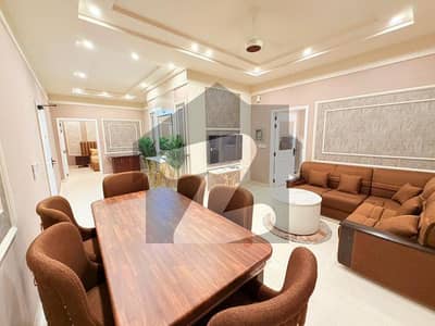 Luxury Living Opposite Allama Iqbal International Airport 1400 Sq Ft Fully Furnished Apartment for Rent in DHA Phase 8 with 2 Stylish Bedrooms, Attached Baths & Premium Comfort Within 180K Budget