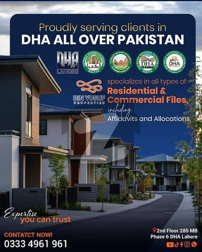 DHA Phase 10 Lahore 1 Kanal File for Sale | Prime Investment Opportunity | Bin Yusuf Properties