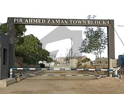 120Sq Yards Lease (Approved Map) West Open Plot for Sale Prime Location, Pir Ahmed Zaman Town Block 1