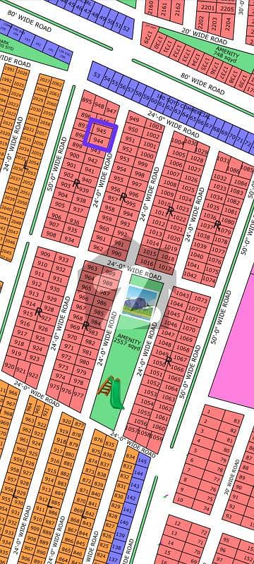120 Sq Yards Plot For Sell In North Town Residency Phase 1 Gold Block