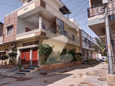 120 Yards Corner West Open Bungalow for Sale in Saadi Gardens Block 1 G+1 with Solar & Servant Quarter