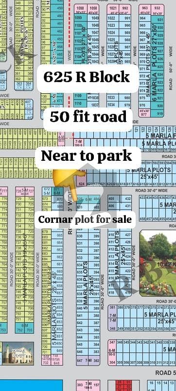 R Block 6 Marla plot for sale
