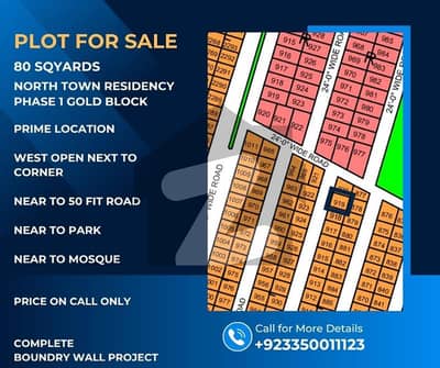نارتھ ٹاون ریزیڈینسی سُرجانی ٹاؤن,گداپ ٹاؤن,کراچی میں 3 مرلہ رہائشی پلاٹ 48.5 لاکھ میں برائے فروخت۔