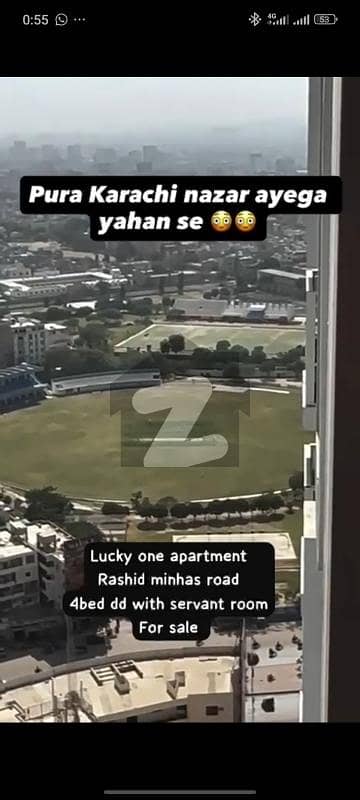 LUCKY ONE APARTMENT. Flat 2433 sq ft. 4Bed. D. D. for sale.