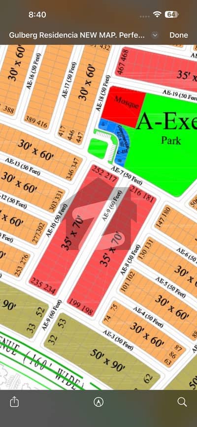 Gulberg Residencia Block A Executive 10 Marla  Sewerage Options Available