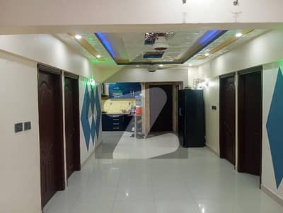 *FLAT FOR SALE* Block 18, Gulistan-e-Jauhar.  Rufi Lake Drive 2200 SQfit  KDA Leased West Open  Tile flooring neat & Clean  4 bedrooms attached bath Drawing room Spacious tv Lounge Big kitchen + dining area With Store Terrace Well maintained flat New washrooms Reserved Car Parking