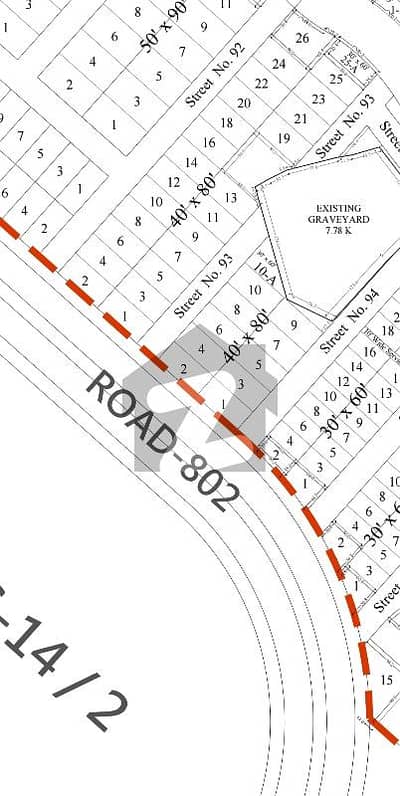 Top Location Plot Available For Sale in FGEHA Sector G-14/3, Islamabad.