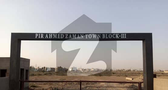 Prime 240Sq Yards Plot On 40Fit Road West Open -Pir Ahmed Zaman Town Block -3
