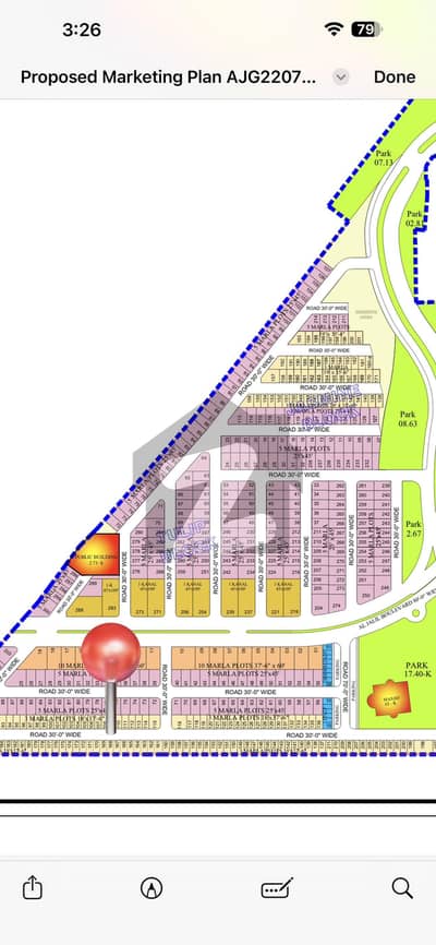 3 Marla plot with Sui gas and Wapda available most prime Location plot, tulip block, near park and masjid ,