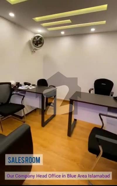 Cozy & Modern Fully Furnished 1900 Square Feet Office For Rent Blue Area Islamabad 2nd Floor