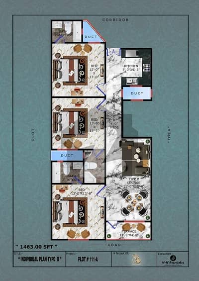 Aesthetic Flat Of 1500 Square Feet For Sale Is Available