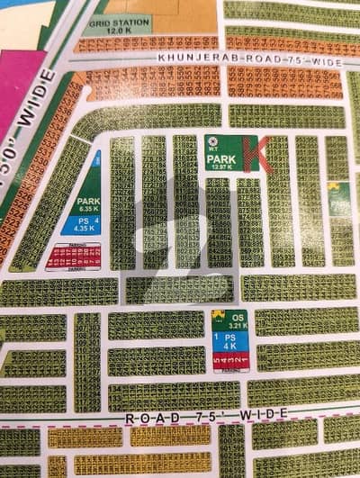 LDA city Lahore k block 10 Marla on ground carpeted road possession coming soon near Park school masjid commercial hot location plot