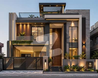 10 Marla Ultra Modern Designer House Elevation Bahria Town Lahore Sector C