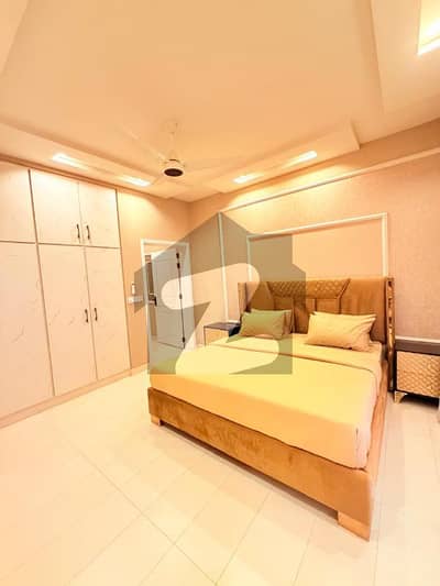 For Long Term Rent 1300 Sq Ft Luxury Fully Furnished Apartment with 2 Beds, Modern Interiors & Prime Location in DHA Phase 8, Easy Deal with Wall Green Realtors