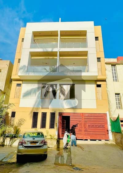 brand new building main dhoraji road corner west open with 2 shops with 20ft height and 2 floors