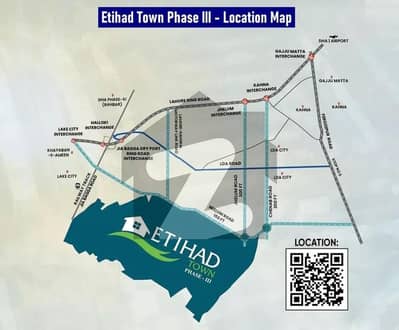 Etihad Town Phase 3 Booking Start from 1140000/-  Residential & Commercial Plots  Fresh Booking Available
