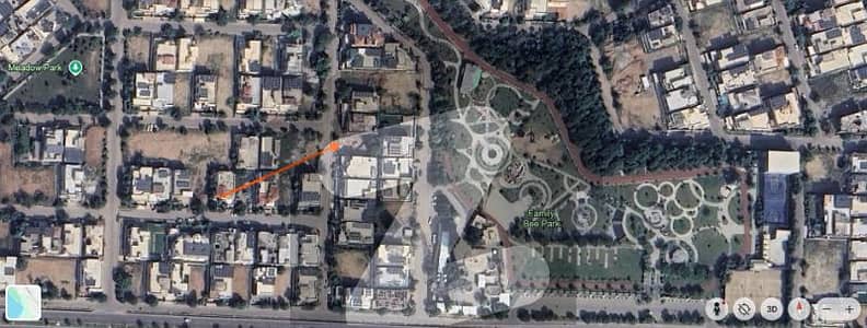 Back Side of Family Bee Park Direct Access Jinnah Boulevard Solid Level Plot in Sec B DHA 2 isb