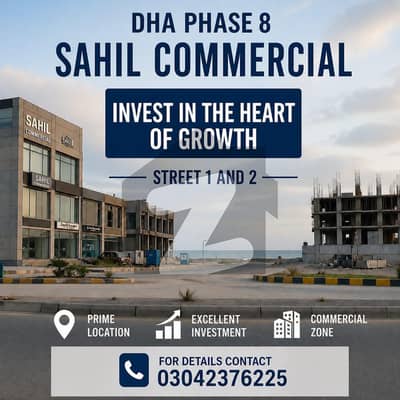 Prime Corner Commercial Plot for Sale DHA Phase 8 Karachi