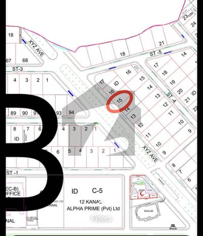 DHA 2 Sector B 1 kanal Plot Available for Sale