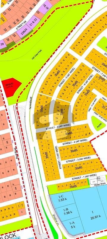 Dha 5 Sector J Park Face Blvd Plot'