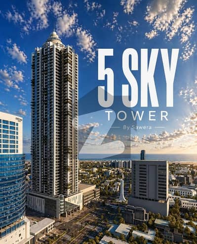 3 & 4 Bed Luxury Apartments with Pool | Sawera 5 Sky Tower, Near Ocean Mall, Clifton Block 9