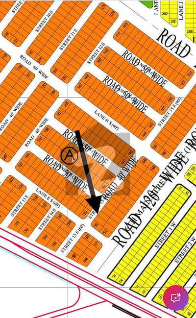 200 Yards Sector 3-C Top Class Location Close To Boulevard & Sector 3-B Plot For Sale