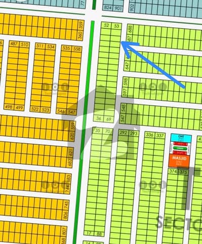 1 Kanal Residential Plot Is For Sale In T Block Phase 7 DHA Lahore