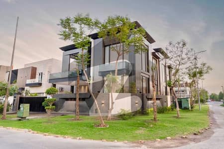100% Original Add 22 Marla Corner Top Quality Build Luxurious Beautiful Modern Design Villa Double Height Lounge Full Furnished With Basement For Sale In DHA Lahore Phase 6 Prime Location