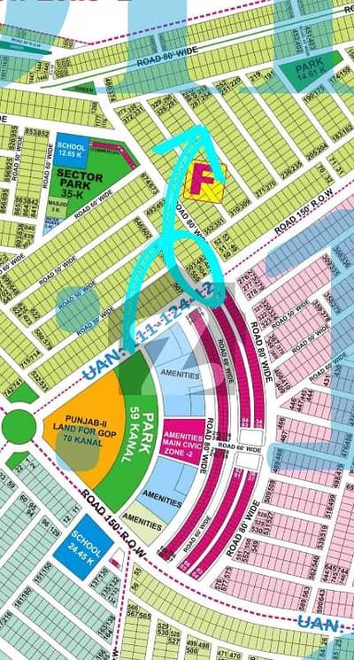 1 Kanal Prime Corner plot for sale Sector F phase 9prism DHA Lahore