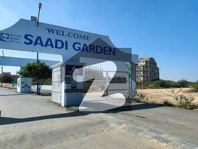 135 SQUARE YARDS CORNER PLOT FOR SALE IN SAADI GARDENS BLOCK 2