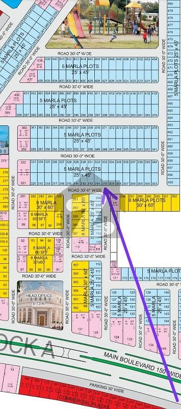 الرحمان گارڈن فیز 7 الرحمان گارڈن,لاہور میں 5 مرلہ رہائشی پلاٹ 46.0 لاکھ میں برائے فروخت۔