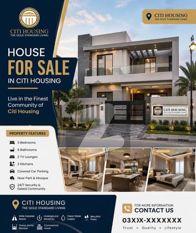 سٹی ہاؤسنگ سمندری روڈ سٹی ہاؤسنگ,فیصل آباد میں 3 کمروں کا 5 مرلہ مکان 1.6 کروڑ میں برائے فروخت۔