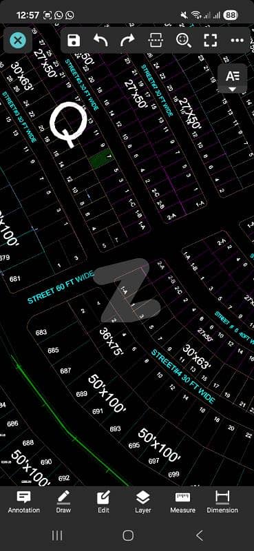 Block Q major road plot 2 8marla plot sale
