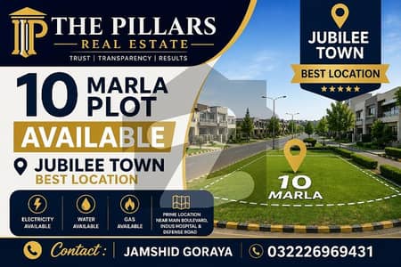 10 Marla Plot Available For Sale Jubilee Town Block B
