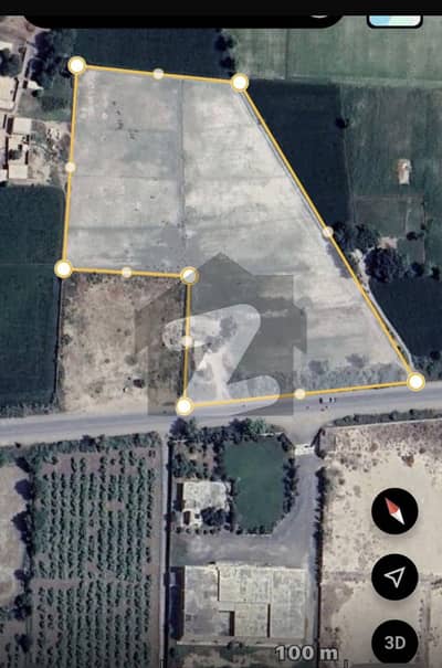 37 Kanal For Sale With 440 Ft Front For Sale On Main Road Opposite To Wahaj Rice Mills