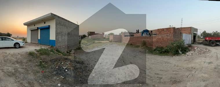 Commercial Plot For Sale On Lahore Faisalabad Main Highway Road Near Bucheki Motorway, Ideal For Warehouse, Small Factory Investment