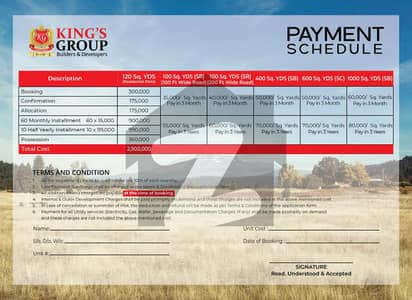 Kings Valley, Northern Bypass M10 Easy Installments Near Saima Arabian Villas