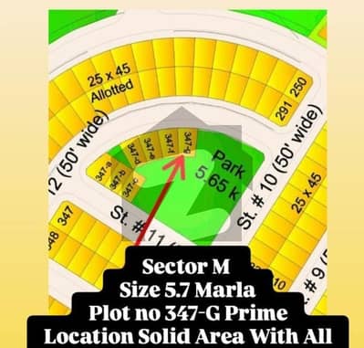 Sector M 347g Ideal . 75m Extra Land Paid All Paid