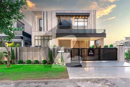 1 Kanal Top Quality Build Luxurious Beautiful Modern Design Villa With Basement Full Furnished For Sale In DHA Lahore Phase 6 Prime Location Near To Main Approach