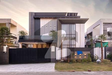 1 Kanal Top Quality Build Luxurious Beautiful Modern Design Villa With Basement For Sale In DHA Lahore Phase 5 Prime Location Near To Park