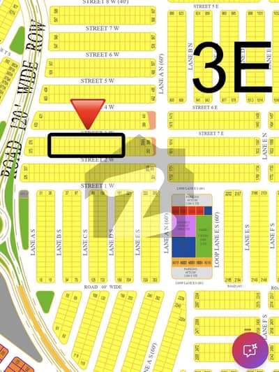 Top Class Location Sector 3-E 125 Yards West Open Plot DHA City Karachi