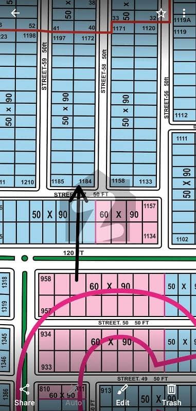 1 Kanal Plot for sale in C Block Multi Garden B 17