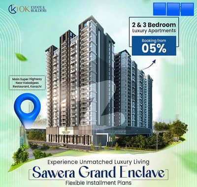 Flat Available For Booking in Sawera Grand Enclave "2 bed lounge"