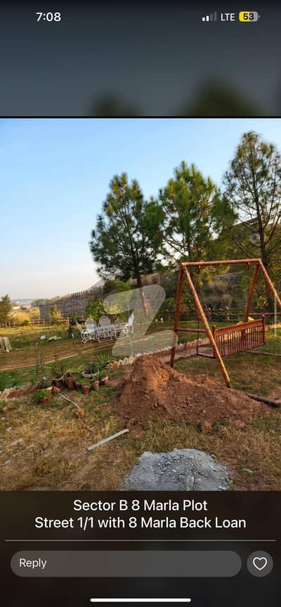 8 Marla Open Plot Ideal for Lawn & Outdoor Living Sector B1 bahria enclave islamabad