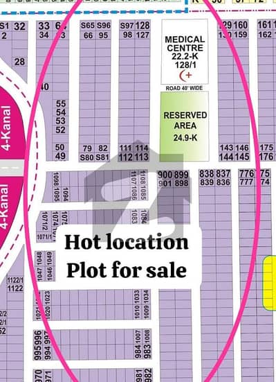 HOT LOCATION PHASE 7 S BLOCK 1KANAL PLOT FOR SALE