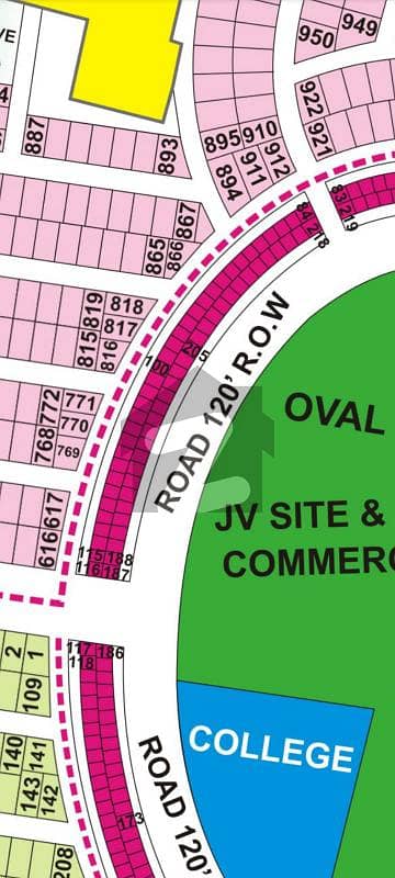 Oval Inner Circle 4 Marla Commercial Plot available For sale at Top Location Of Phase 9 Prism DHA Lahore Lahore