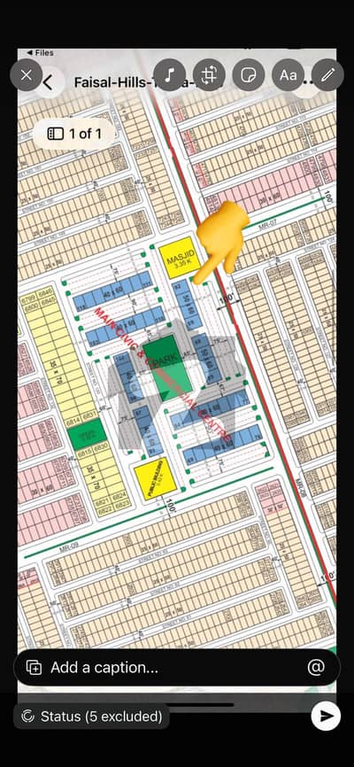 1 Kanal Faisal Hills C Block Commercial Plot Available Main Dubble Road